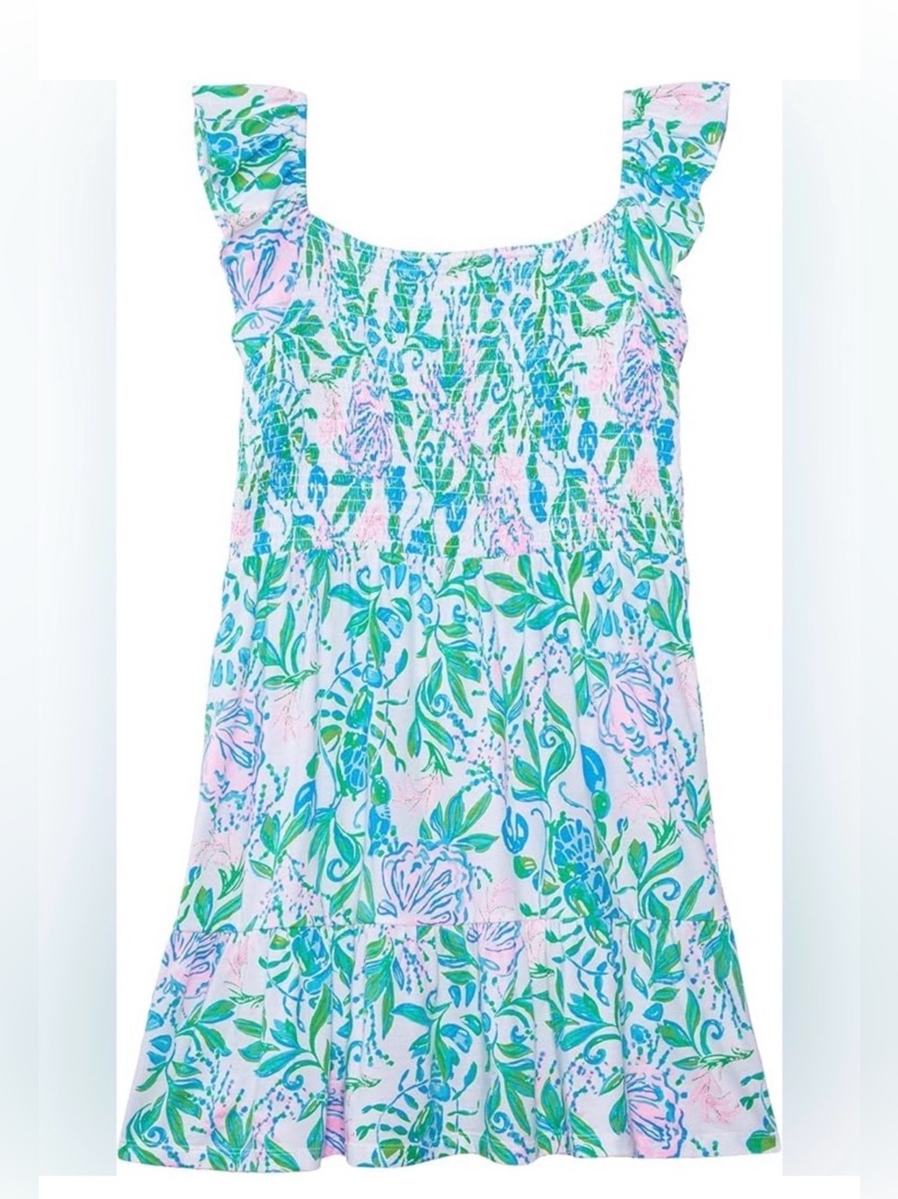 LILLY PULITZER girls MINI JILLY DRESS RESORT WHITE JUST A PINCH  large NWOT
